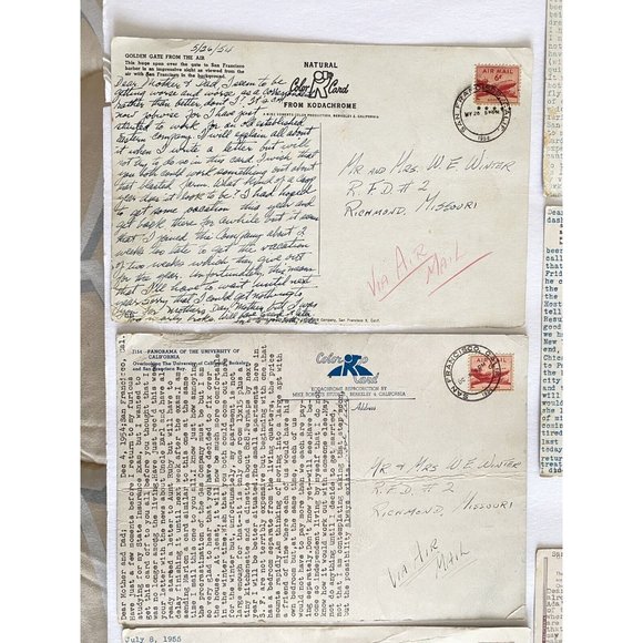 1955-1963 Incredible Peter Winter Jumbo Postcards US Scenes Collection Set 12 - Picture 12 of 16